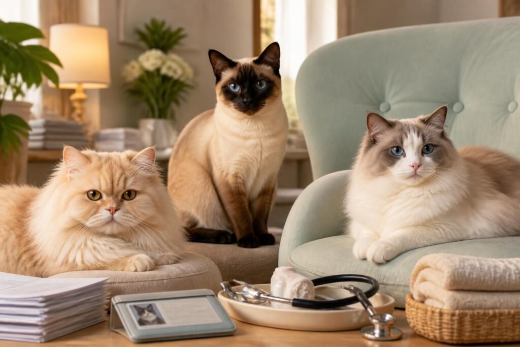 découvrez les spécificités de l'assurance pour chat de race (persan, siamois, ragdoll) et ce qui change pour protéger au mieux votre compagnon.