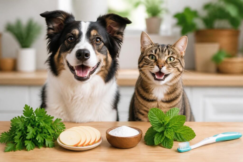découvrez des remèdes naturels efficaces pour éliminer le tartre dentaire chez vos chiens et chats. astuces simples pour préserver la santé bucco-dentaire de vos animaux.