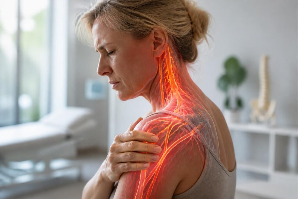 découvrez les symptômes de la névralgie cervico-brachiale et apprenez à la reconnaître pour agir rapidement et efficacement afin de soulager la douleur.