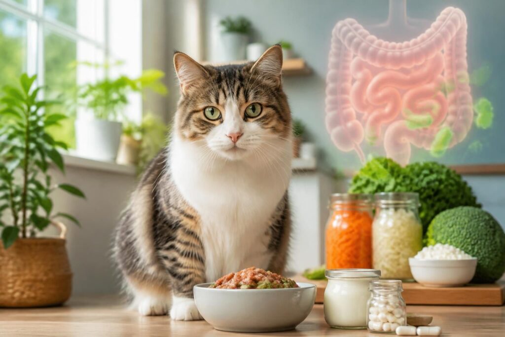 découvrez comment les probiotiques peuvent améliorer la digestion de votre chat et favoriser sa santé intestinale pour un bien-être optimal.