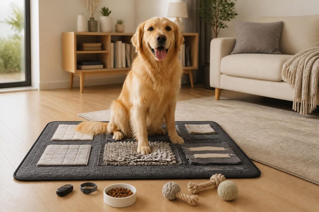 découvrez le tapis éducateur pour chien, un outil pratique et efficace pour faciliter l'apprentissage et l'éducation de votre compagnon à la maison.