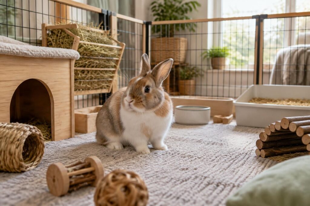 découvrez comment choisir une cage à lapin d’intérieur adaptée : dimensions, matériaux et équipements pour offrir à votre compagnon confort et sécurité.